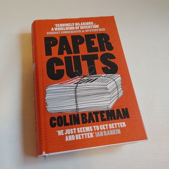 Paper Cuts Colin Bateman Hard Cover Book - Picture 1 of 4